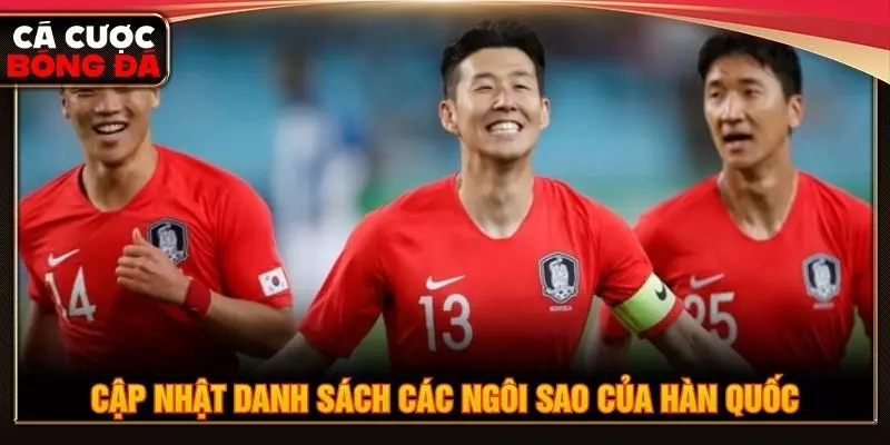 Cập nhật danh sách các ngôi sao của Hàn Quốc